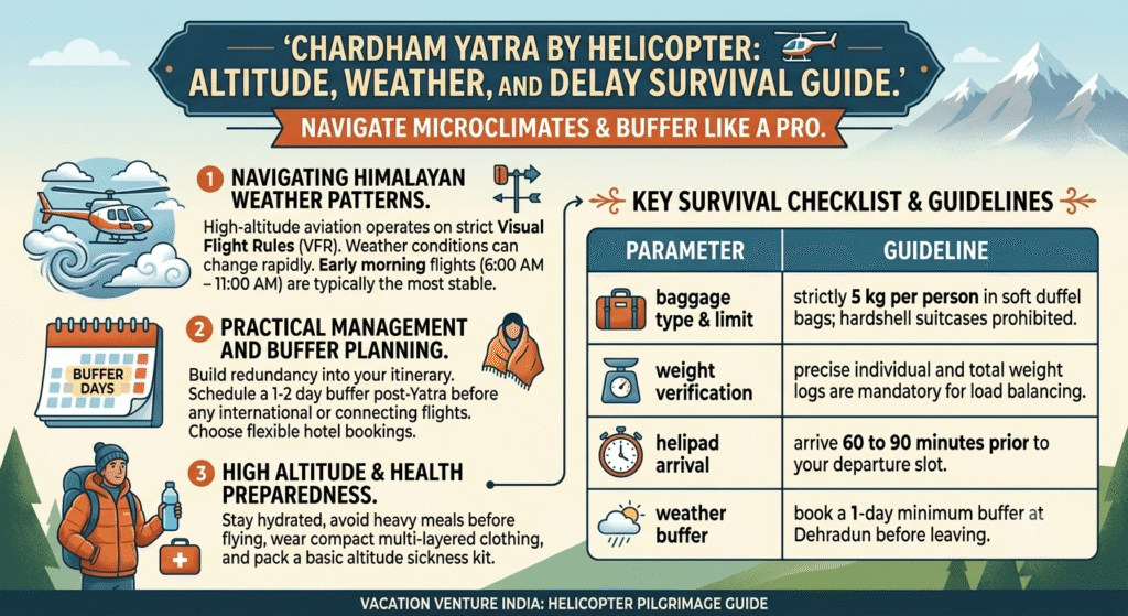 Chardham Yatra by Helicopter: Altitude, Weather, and Delay Survival Guide